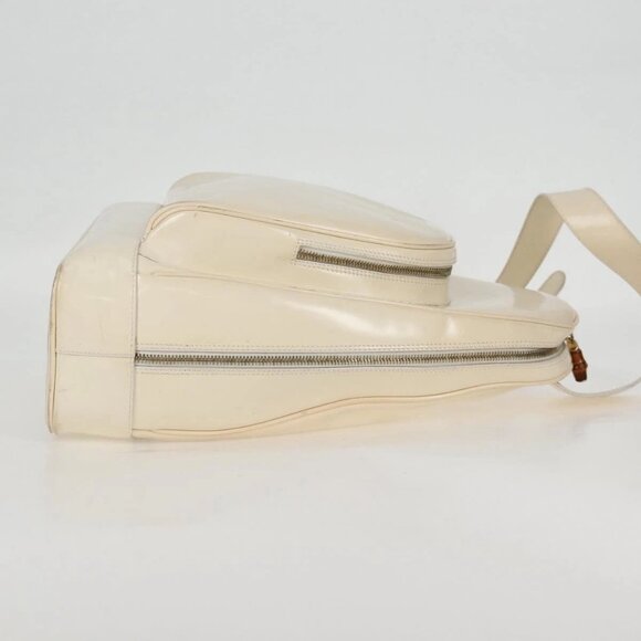 GUCCI Body Bag Enamel White Gold 003 2113 0027 Auth bs28429 - Picture 6 of 16